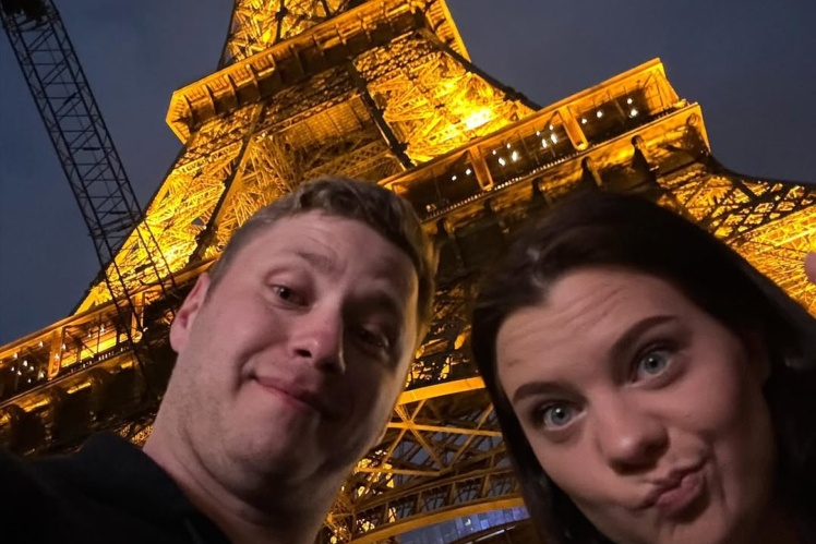 Софія Лискун з тренером Іллею Целютіним.