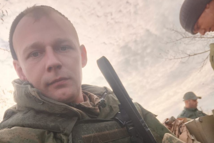 Антон Бушмакін на передовій.