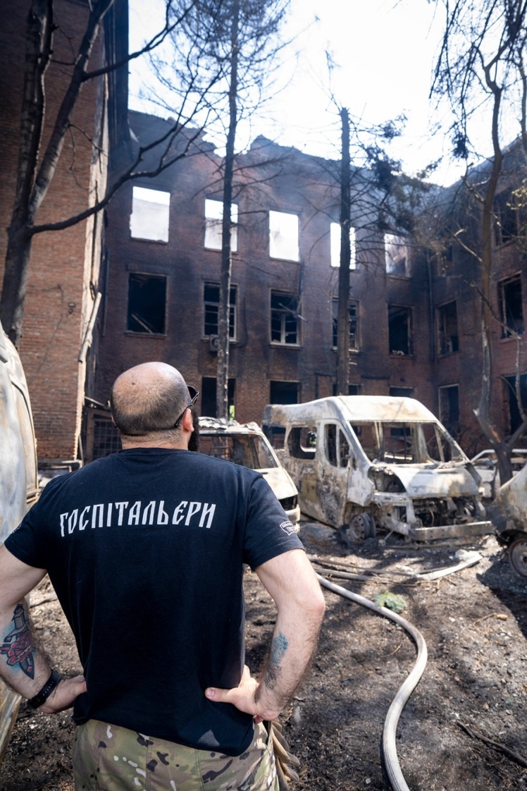 Зруйнована база «Госпітальєрів» у Павлограді.