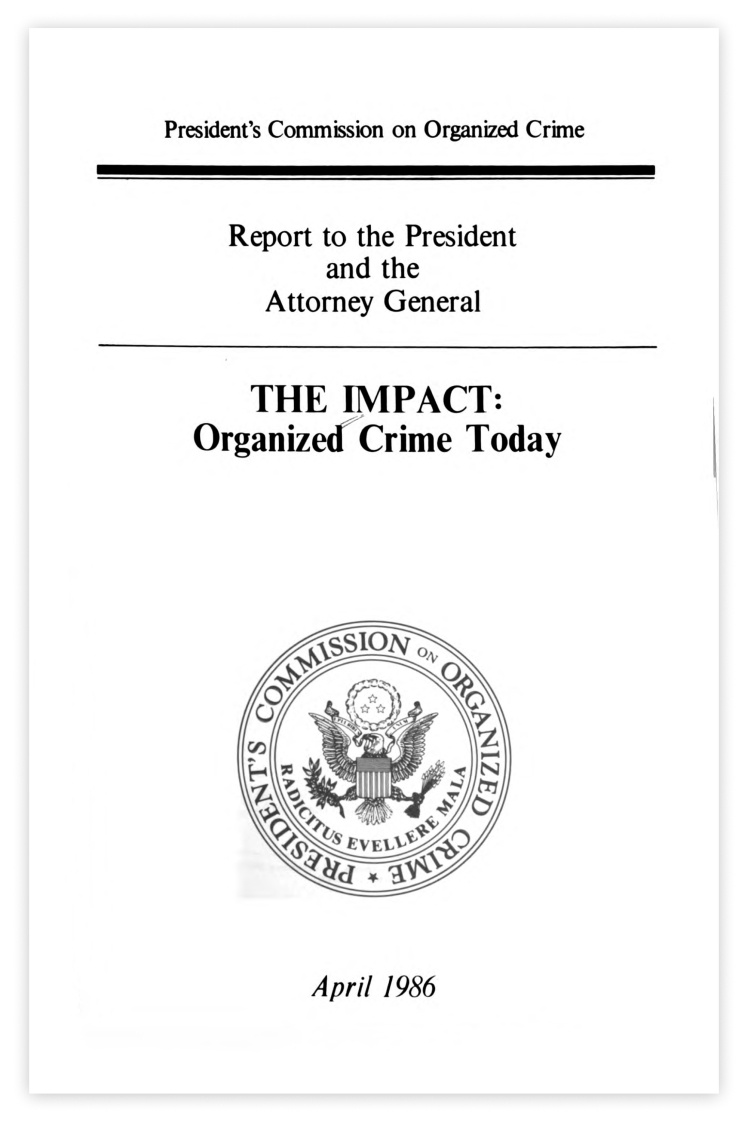 Перші згадки радянської організованої злочинності та її зв’язків з КДБ з’являються у звіті президентської комісії 1986 року.