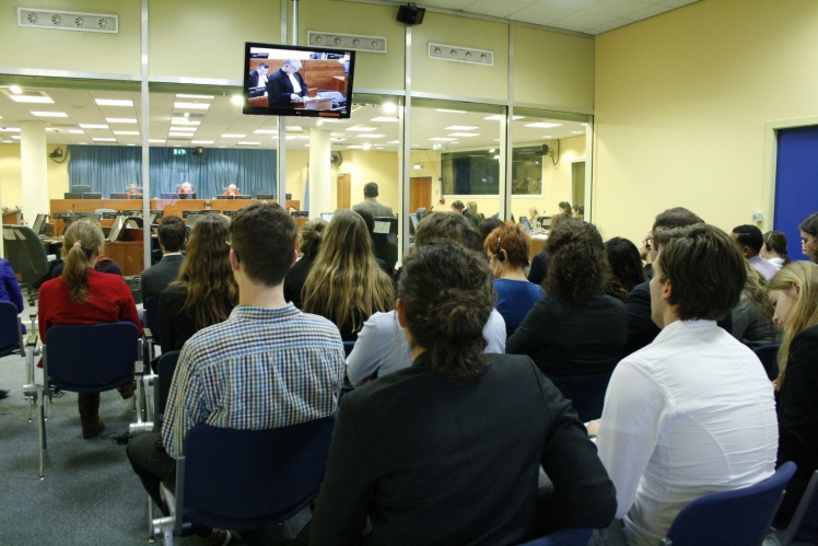 Spectators during the hearing.