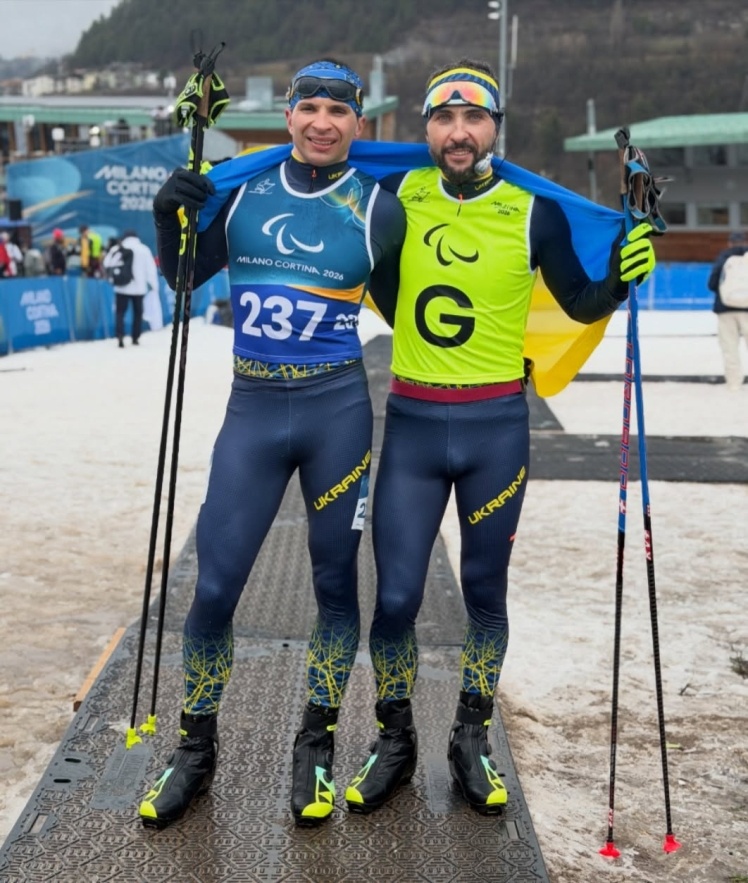 Олександр Казік та його гайд Сергій Кучерявий.