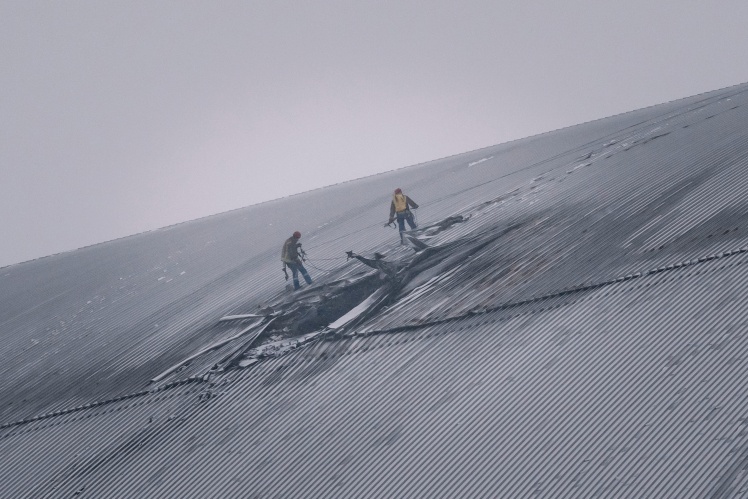 Чорнобильська АЕС після удару російського дрона, 14 лютого 2025 року.