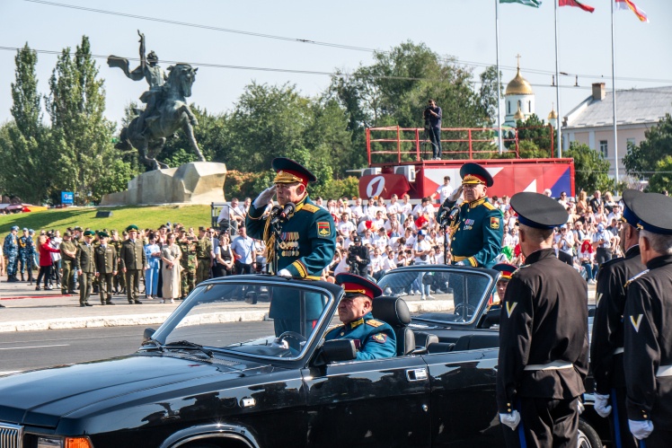 Військовий парад у Тирасполі з нагоди 35-ї річниці проголошення так званої Придністровської Молдавської Республіки, 2 вересня 2025 року.