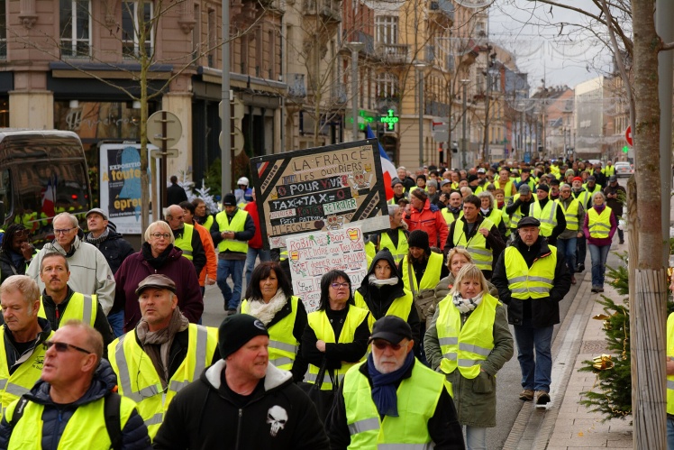 Протести «жовтих жилетів», Бельфор, Франція, 1 грудня 2018 року.