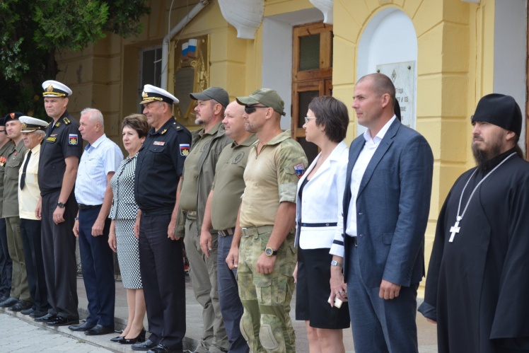 Іванцов на військово-патріотичному заході для молоді в окупованому Севастополі, 2019 рік