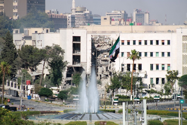 Будівля сирійського Генштабу після атаки Ізраїлю.