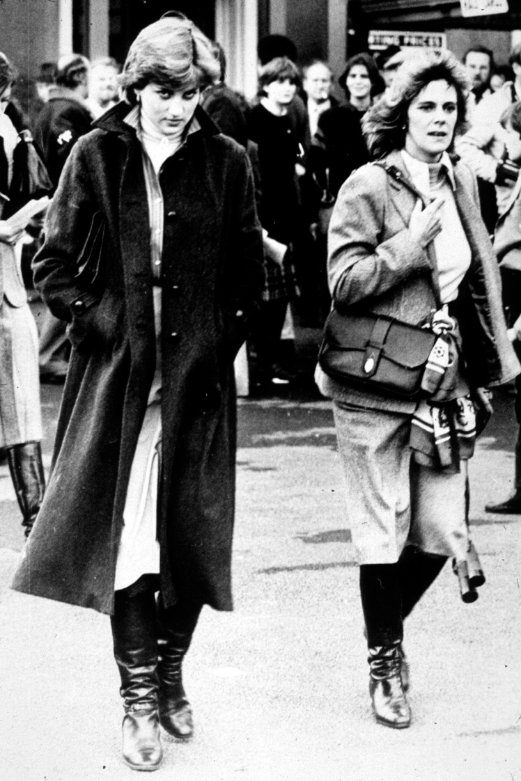 Діана та Камілла на кінних перегонах, де брав участь Чарльз, 1980 рік.