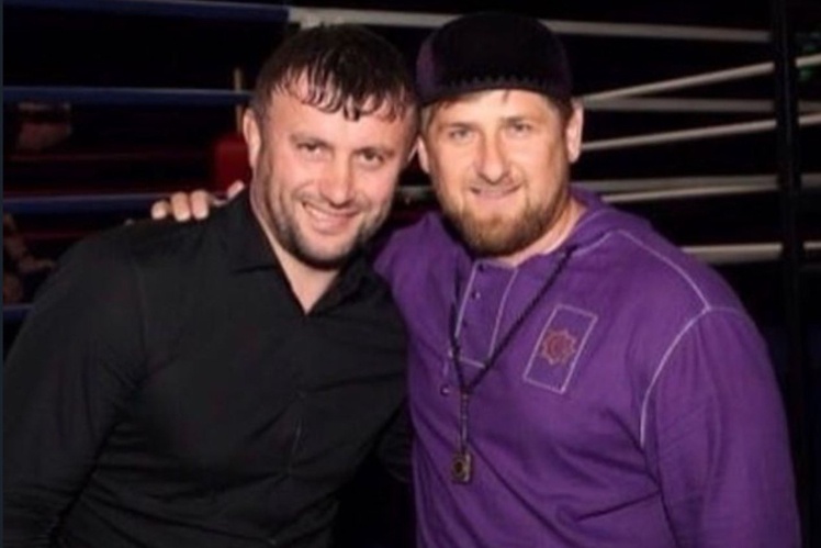 Хусейн Агаєв з Рамзаном Кадировим.