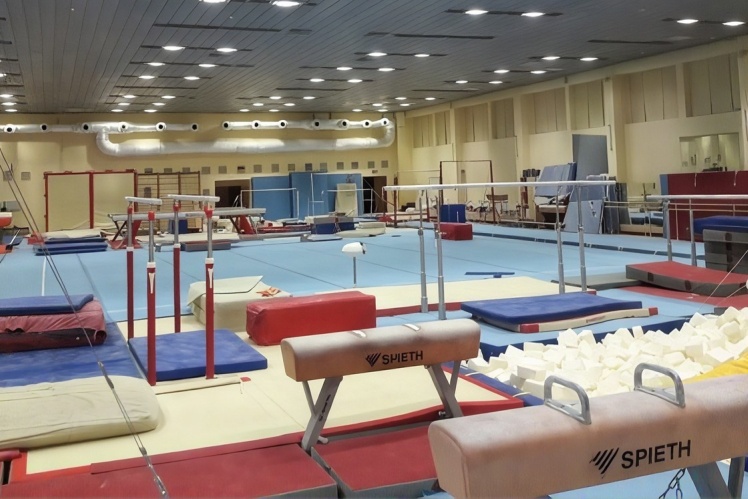 Фото тренувальної зали в Кончі-Заспі на офіційному сайті.