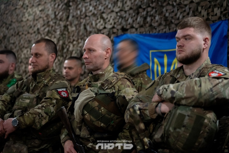 Серед нагороджених — бійці бригади Нацполіції «Лють», які виконують бойові завдання на передовій.