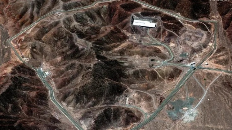 Satellite image of the Fordow nuclear facility in Iran from June 14, 2025.