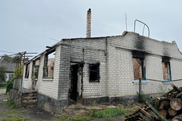 This is what Tamaraʼs house looked like when the Russians retreated from Yahidne.