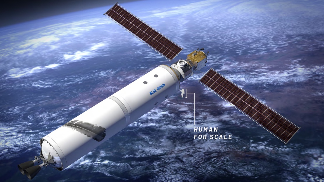 Проект населеного автономного модуля Blue Origin на орбіті Землі.
