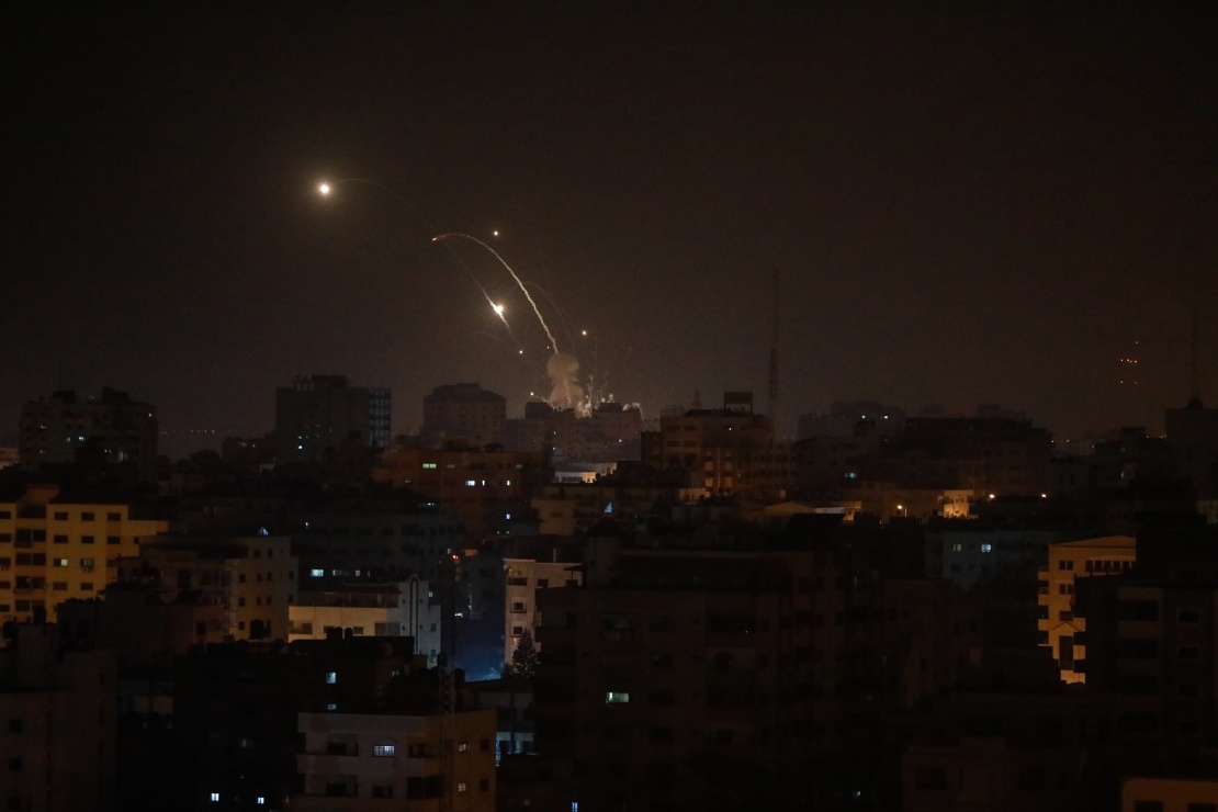 Израильская армия ударила по разным пунктам сектора Газы. Газа, 15 марта 2019 года.