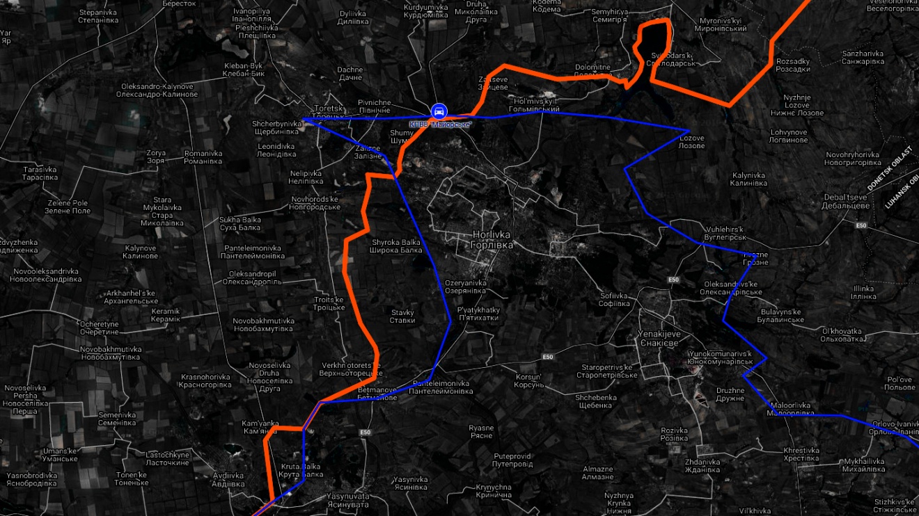Карта линии разграничения на донбассе карта на сегодня