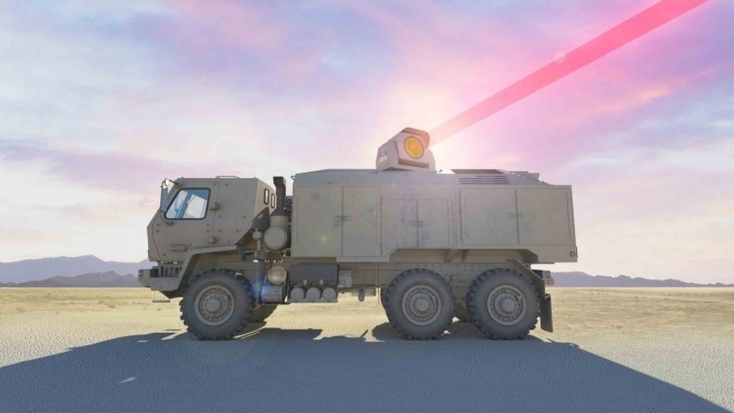 Для американських військ розробляють 100-кіловатний бойовий лазер. Він призначений для армійських вантажівок FMTV