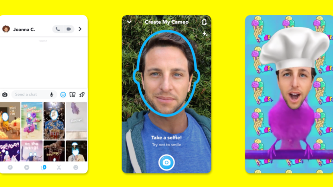 Snapchat тестирует новую функцию: можно вставлять лицо в видеошаблоны