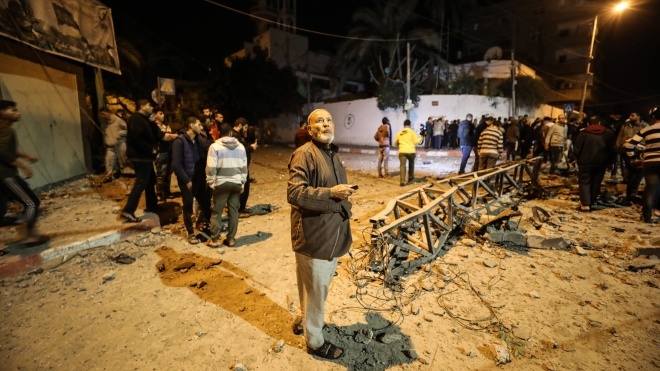 Израиль обнародовал видео удара по сектору Газа