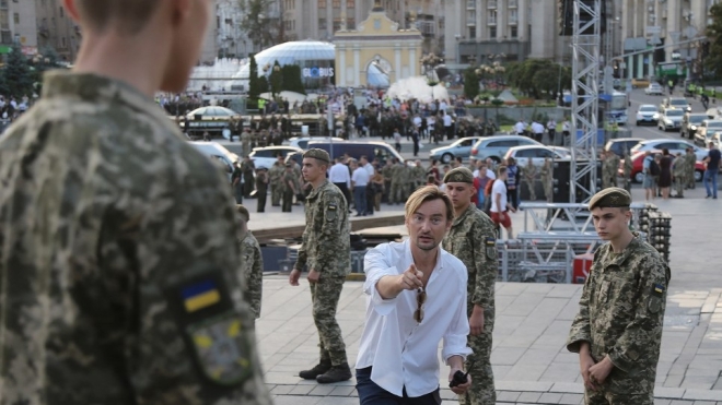 В Киеве проходит репетиция Марша достоинства ко Дню Независимости