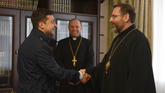 Зеленский встретился с главой Украинской греко-католической церкви