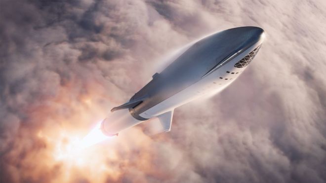 NASA опублікувало відеосимуляцію приземлення нового корабля Starship, який зможе літати на орбіту тричі на день