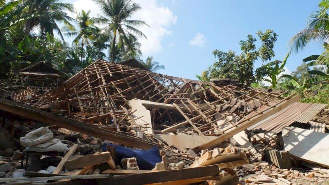 Количество жертв землетрясения в Индонезии достигло 347. Спасатели ищут выживших