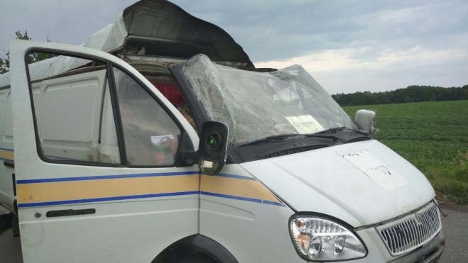 На Полтавщині невідомі підірвали автомобіль «Укрпошти» та викрали 2,5 мільйона гривень