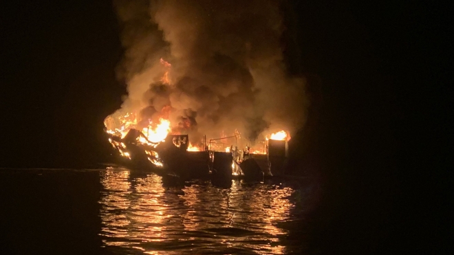 Пожар на яхте вблизи Калифорнии: найдены тела 25 жертв