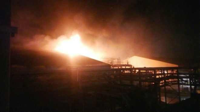 «Складна та серйозна пожежа». Під Одесою горить маслопереробний завод Delta Wilmar