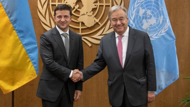 Володимир Зеленський і генсек ООН сприятимуть продовженню дії «зернової угоди»