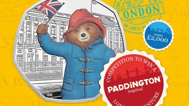 В Британии выпустили монеты к 60-летию медвежонка Паддингтона