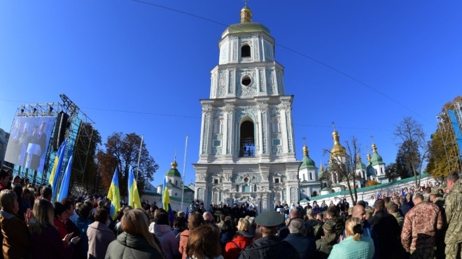 «Украина никогда не была территорией РПЦ». 15 тысяч человек приняли участие в молебне за автокефалию в Киеве