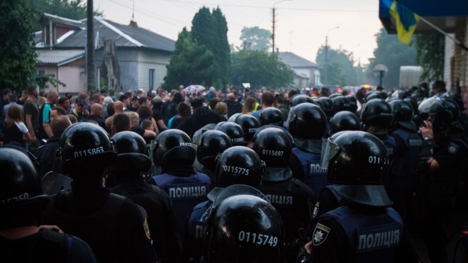 Поліція відкрила справу через поранення правоохоронців на мітингу в Переяславі-Хмельницькому