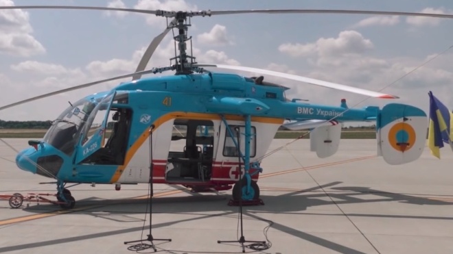 Минобороны показало вертолет для перевозки раненых. Он пять лет лежал разобранным во Львове