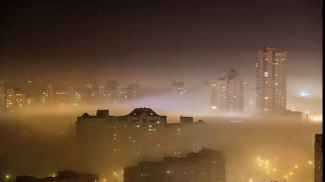 ГСЧС: в центре Киева воздух загрязнен диоксидом азота и формальдегидом. Концентрация в 7 раз больше нормы