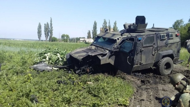 В Авдеевке подорвался автомобиль Нацгвардии, 10 военных ранены