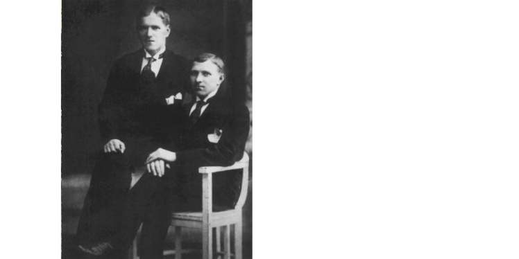 Жуков (слева), 1913 год.