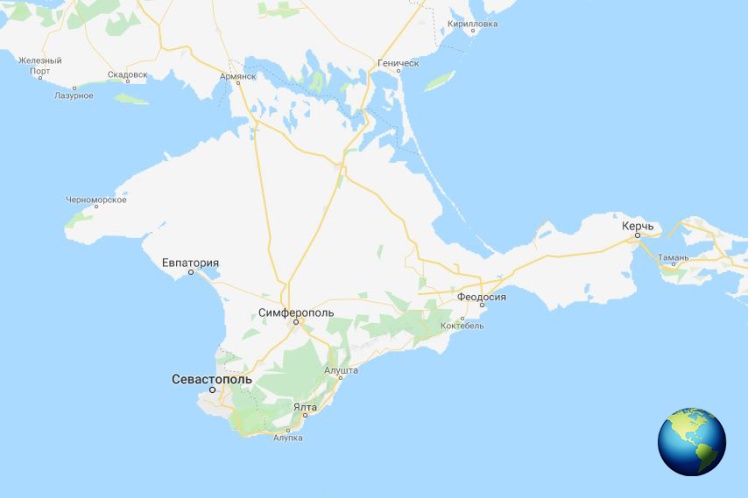 Ось так виглядає карта Google, якщо відкрити її з IP-адреси України