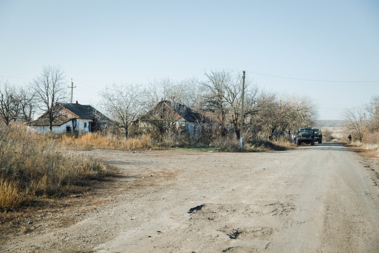 Селище Богданівка в Донецькій області в кількох кілометрах від лінії фронту, листопад 2019 року.