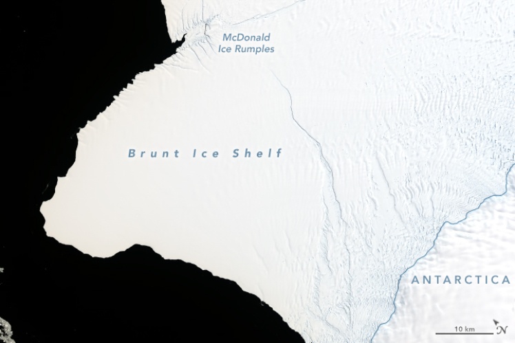 Ледник Бранта, 23 января 2019 года