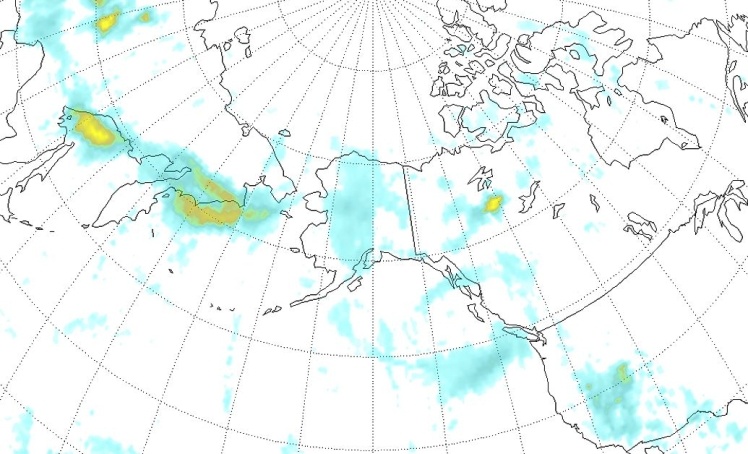 Спутниковая карта с указанием облаков дыма от пожара в Сибири.&nbsp;