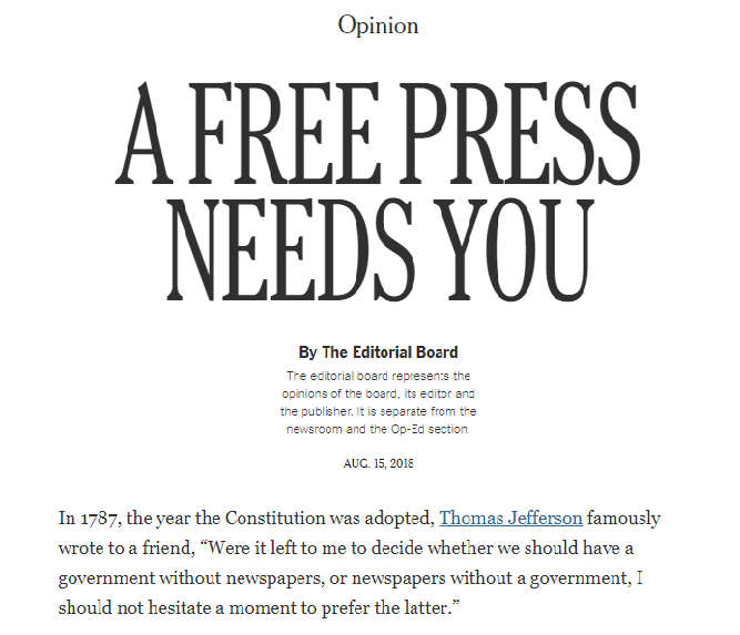 Редакційна стаття The New York Times