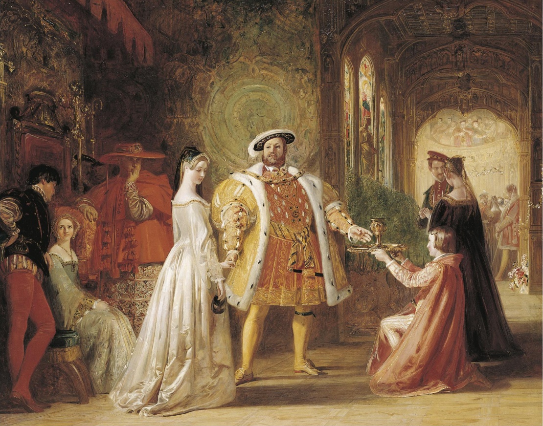 «Зустріч Генріха VIII з Анною Болейн». Художник Деніел Маклайз, 1836 рік.