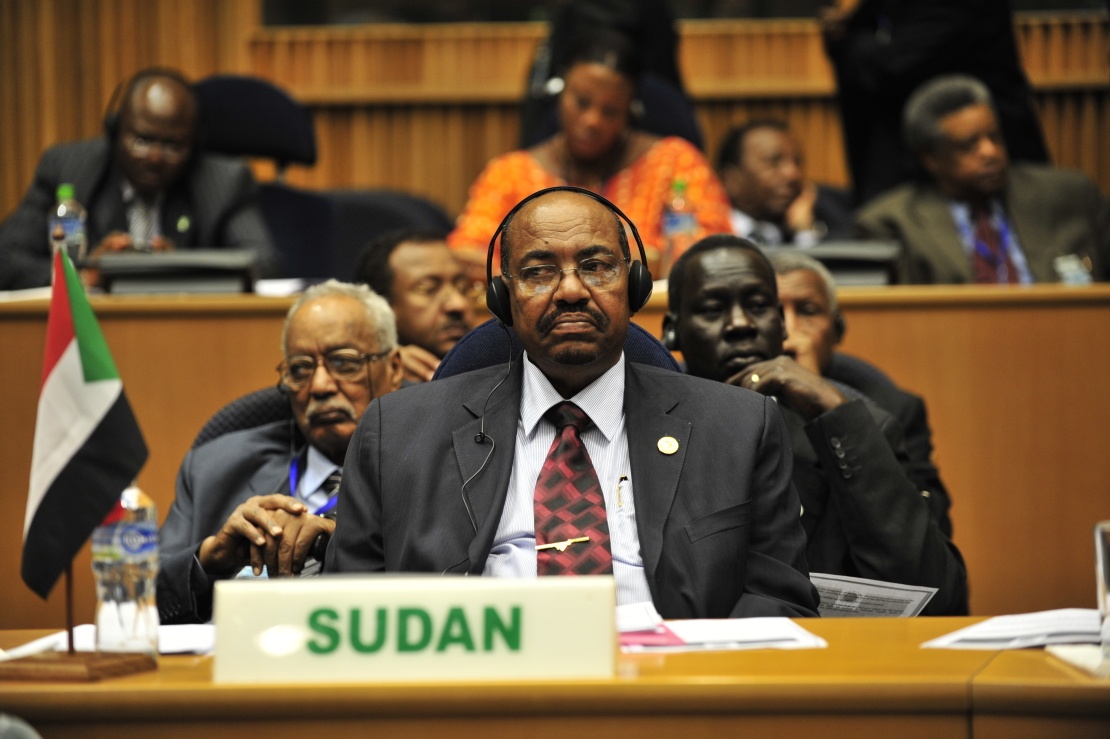 Omar Hassan Ahmad al-Bashir, President of Sudan, listens to a speech during the opening of the 20th session of the New Partnership for Africaʼs Development in Addis Ababa, Ethiopia, January 31, 2009.