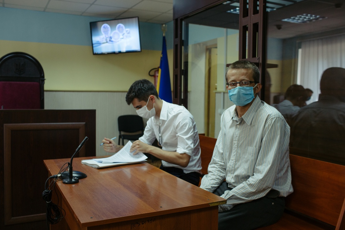 Адвокат Олександр Куликов і його підзахисний Віктор Ручко.