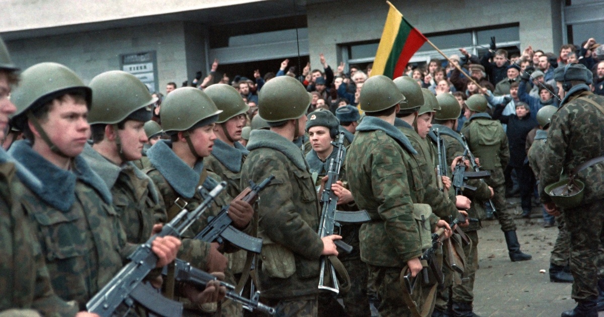 35 years ago in Vilnius, Soviet troops killed and crushed protesters with tanks.