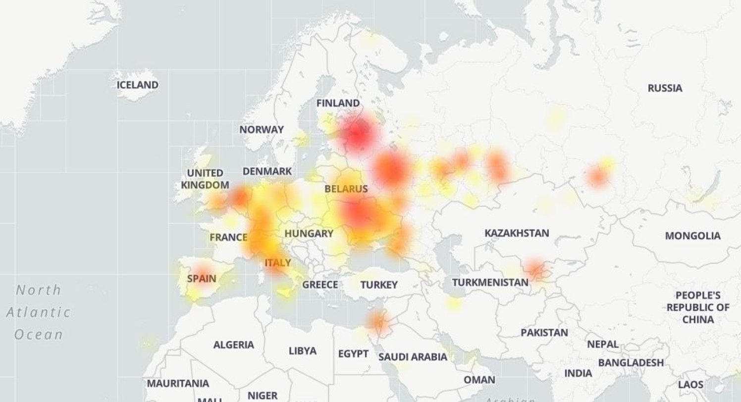 Телеграмм упал сейчас