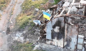 The flag of Ukraine was installed on Snake Island