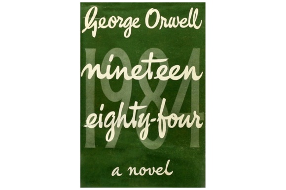 Перша обкладинка роману «1984» Джорджа Орвелла 1949 року.